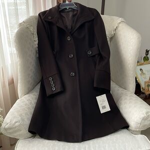 NWT Nine West brown Jacket. Sz8, 52% Wool, 40%Polyester, 8%Rayon.